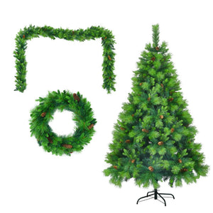 HomeRoots 6' Pre Lit Full Spruce Christmas Tree - Lifelike Foliage, 844 LED Lights & Ready-to-Use Ornaments! 698931