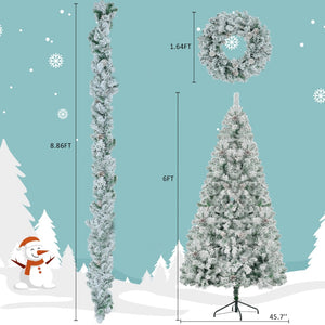 HomeRoots 6' Pre Lit Full Spruce Christmas Tree - Lifelike, Easy Setup with 250 LED Lights & Decor Ready! 698933