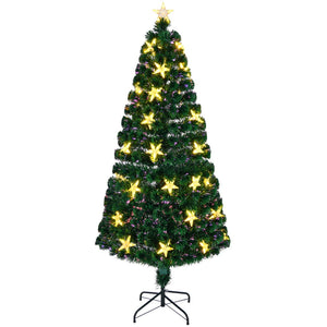 HomeRoots 7' Pre-Lit Full Spruce Christmas Tree with Lights, Decorations & Sturdy Stand for Effortless Holiday Joy 698935