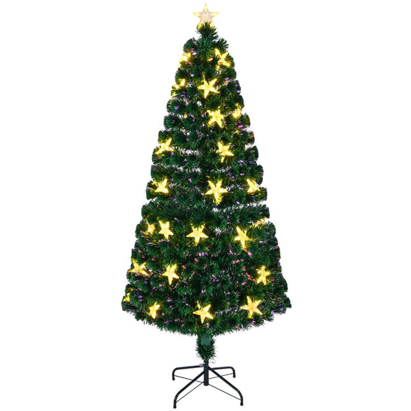 HomeRoots 7' Pre-Lit Full Spruce Christmas Tree with Lights, Decorations & Sturdy Stand for Effortless Holiday Joy 698935