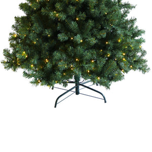 HomeRoots 6' Pre Lit Full Spruce Christmas Tree - Realistic Green Needles, 200 LED Lights, Easy Assembly & Storage 698939