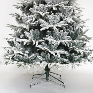 HomeRoots 7' White Full Spruce Christmas Tree - Lifelike Elegance, Easy Assembly, Perfect for Any Holiday Space 698943
