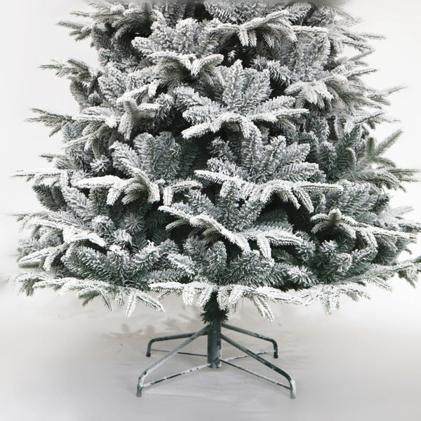 HomeRoots 7' White Full Spruce Christmas Tree - Lifelike Elegance, Easy Assembly, Perfect for Any Holiday Space 698943