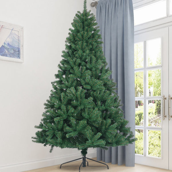 HomeRoots 8' Full Lifelike Spruce Christmas Tree - Rich Green Foliage, Easy Setup, Durable Design for Holiday Cheer 698945