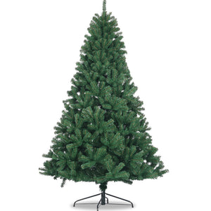 HomeRoots 7.5' Pre-Lit Full Spruce Christmas Tree - Lush Green Elegance with 300 Lights, Easy Setup & Storage 698947