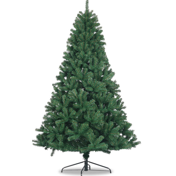 HomeRoots 7.5' Pre-Lit Full Spruce Christmas Tree - Lush Green Elegance with 300 Lights, Easy Setup & Storage 698947