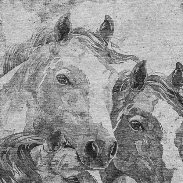 HomeRoots 10' X 14' Gray Silver And Ivory Animal Print Area Rug – Durable, Stylish, Washable, UV Protected! 698992