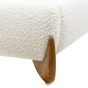 English Elm Jennifer Taylor Home - Alpine Modern King Platform Bed In Ivory White Boucle – Plush Upholstery & Stylish Design For Comfort B2719P281850