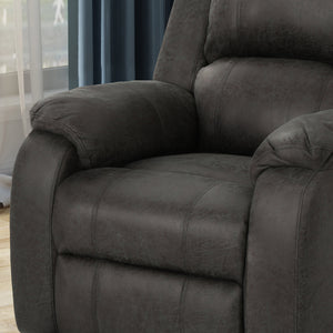 English Elm Christopher Knight Home® - Manual Recliner Chair Linen Upholstery, Compact Space-Saving Design with Dual-Angle Lever for Cozy Relaxation Slate 62812.00MFSLAT