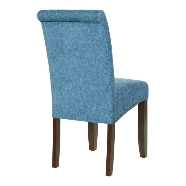 OSP Home Furnishings Parsons Dining Chair Navy Fabric