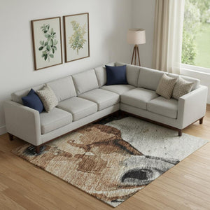 HomeRoots 9' X 12' Stylish Animal Print Washable Area Rug with UV Protection – Perfect for Homes with Kids & Pets 699057