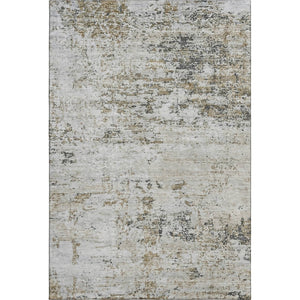 HomeRoots 8' X 10' Beige and Ivory Abstract Washable Area Rug – Durable, Stain-Resistant, UV Protected Design 699134