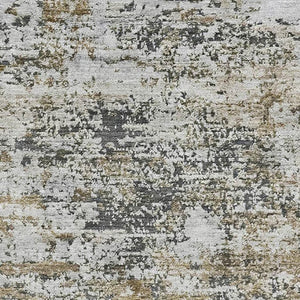 HomeRoots 8' X 10' Beige and Ivory Abstract Washable Area Rug – Durable, Stain-Resistant, UV Protected Design 699134