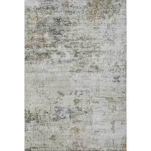HomeRoots 8' X 10' Beige and Ivory Abstract Washable Area Rug – Durable, Stain-Resistant, UV Protected Design 699134