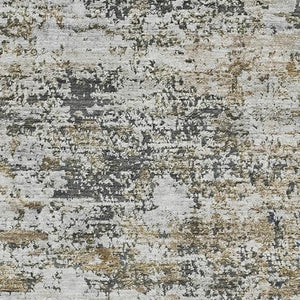 HomeRoots 10' Beige and Ivory Abstract Area Rug - Washable, UV Protected, Durable for Homes with Kids & Pets 699136