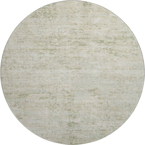 HomeRoots 8' Washable Round Rug in Linen & Beige - UV Protected, Stain Resistant, Durable for Busy Homes 699157