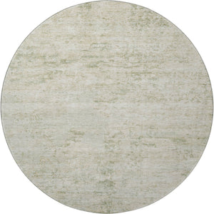 HomeRoots 8' Washable Round Rug in Linen & Beige - UV Protected, Stain Resistant, Durable for Busy Homes 699157