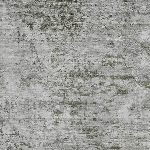 HomeRoots 9' X 12' Stylish Pewter & Ivory Abstract Area Rug - Washable, UV Protected, Stain Resistant Design 699165