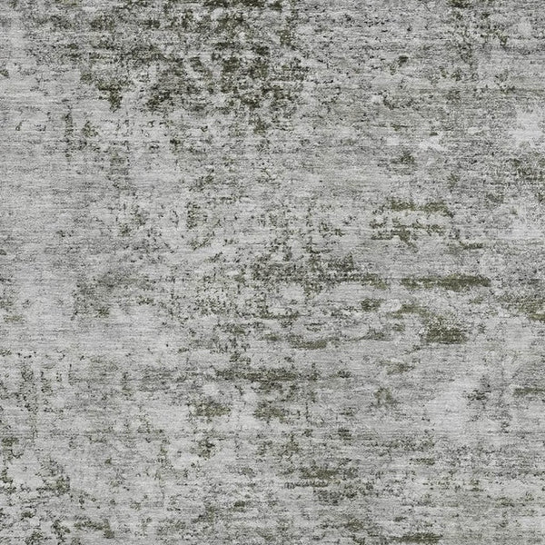HomeRoots 9' X 12' Stylish Pewter & Ivory Abstract Area Rug - Washable, UV Protected, Stain Resistant Design 699165