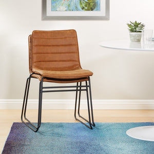 OSP Home Furnishings Halo Stacking Chair  - Set of 2 Sand