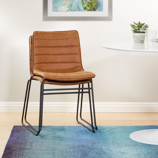 OSP Home Furnishings Halo Stacking Chair  - Set of 2 Sand