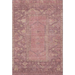 HomeRoots 5' X 8' Blush & Beige Oriental Area Rug - Washable, UV Protected, Stain Resistant for Family Homes 699300
