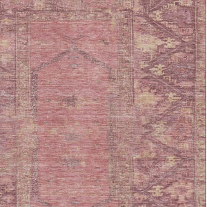 HomeRoots 8' X 10' Blush & Beige Oriental Area Rug – Stylish, Washable, UV-Protected, & Stain-Resistant Design 699302
