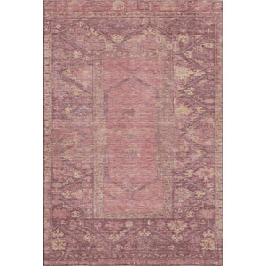 HomeRoots 9' X 12' Blush and Beige Oriental Washable Area Rug - Stylish, Durable, UV-Resistant for Family Homes 699303