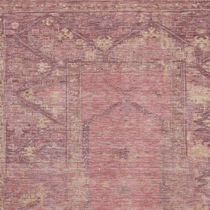 HomeRoots 9' X 12' Blush and Beige Oriental Washable Area Rug - Stylish, Durable, UV-Resistant for Family Homes 699303