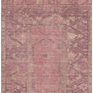 HomeRoots 9' X 12' Blush and Beige Oriental Washable Area Rug - Stylish, Durable, UV-Resistant for Family Homes 699303