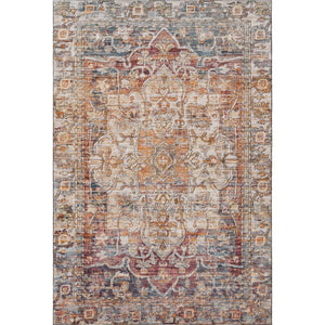 HomeRoots 8' X 10' Copper Gray & Ivory Oriental Area Rug - Durable, Washable, UV Protected for High-Traffic Spaces 699344