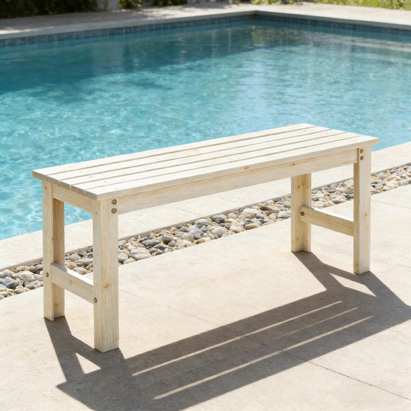 English Elm Garden Outdoor Bench Slatted Hdpe Two Person Patio Seat Weather Resistant Matte T3971P445204