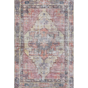 HomeRoots 9' X 12' Elegant Rust Gray Gold Oriental Area Rug - Washable, Stain-Resistant, UV Protected Beauty! 699399