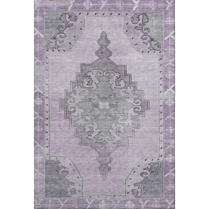 HomeRoots 10' X 14' Washable Plum and Gray Oriental Area Rug with UV Protection – Durable, Stylish, Easy-Care Centerpiece 699484