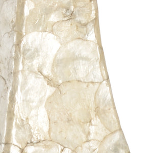 Chelsea House Bruce Coastal Faux Penshell Table Lamp With Clear Acrylic Base — 32" Ambient Accent Light For Beds 69952