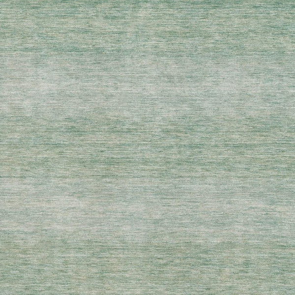 HomeRoots 5' X 8' Washable Aqua and Beige Striped Area Rug with UV Protection, Stain Resistance, Durable Design 699528