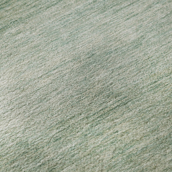 HomeRoots 9' X 12' Striped Aqua and Beige Washable Area Rug with UV Protection & Non-Slip Backing for Durability 699531