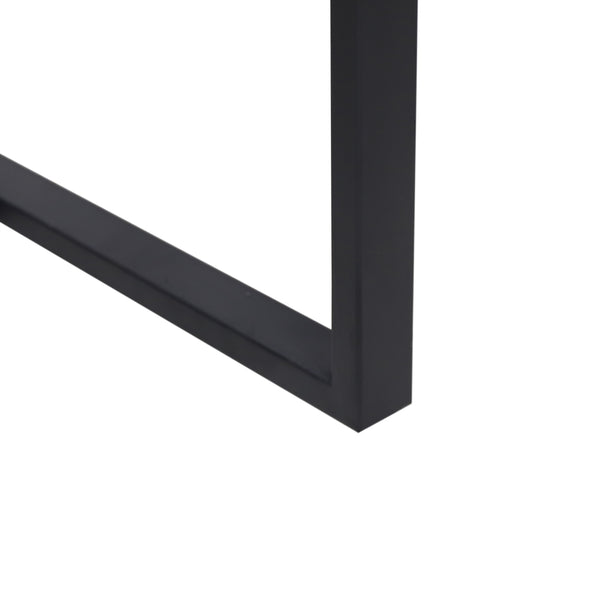 English Elm Christopher Knight Home® - EZRA Outdoor Industrial Acacia Wood Bar Table with Teak Finish and Iron Frame for Stylish Patios Grey+Black 70261.00GRY