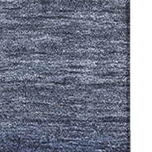 HomeRoots 8' X 10' Blue Striped Area Rug - Washable, UV Protected, Stain Resistant for Coastal Homes & Pets 699548