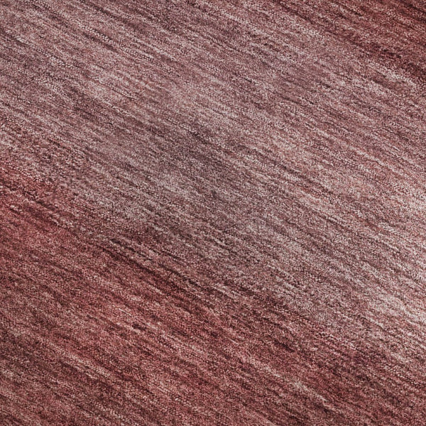 HomeRoots 10' X 14' Washable Area Rug in Rust & Coral Stripes - UV Protected, Durable, Stain-Resistant Design 699556