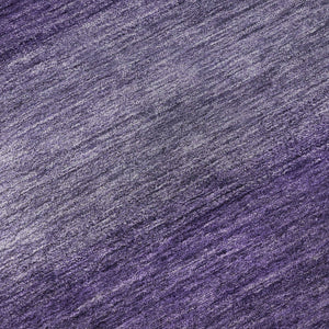 HomeRoots 9' X 12' Striped Purple and Lavender Area Rug - Washable, UV-Protected, Stain Resistant & Durable 699561