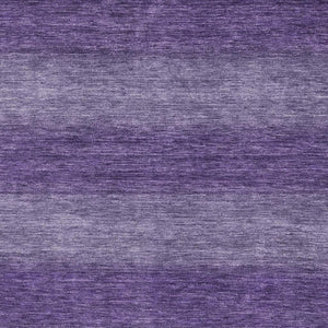HomeRoots 10' X 14' Purple And Lavender Striped Area Rug - Washable, UV-Protected, Durable & Stylish for Homes 699562