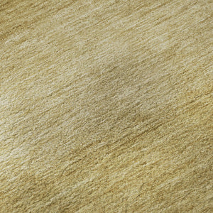 HomeRoots 9' X 12' Wheat and Gold Striped Washable Area Rug with UV Protection for Family-Friendly Spaces 699573