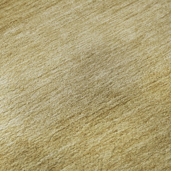 HomeRoots 9' X 12' Wheat and Gold Striped Washable Area Rug with UV Protection for Family-Friendly Spaces 699573