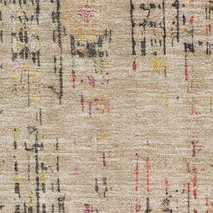 HomeRoots 9' X 12' Elegant Beige Red Pink Oriental Washable Area Rug with UV Protection for High-Traffic Spaces 699579