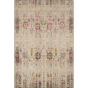 HomeRoots 10' X 14' Beige Red & Pink Oriental Washable Area Rug - UV Protected, Stain Resistant & Durable Design 699580