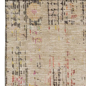 HomeRoots 10' X 14' Beige Red & Pink Oriental Washable Area Rug - UV Protected, Stain Resistant & Durable Design 699580