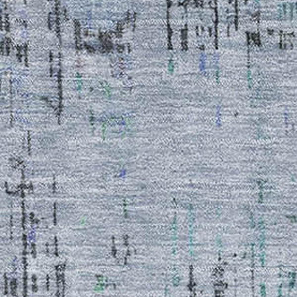 HomeRoots 9' X 12' Elegant Blue-Green Charcoal Oriental Washable Rug with UV Protection for Busy Homes 699585