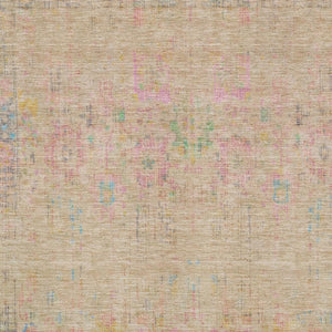 HomeRoots 8' X 10' Tan, Blue & Green Washable Oriental Area Rug with UV Protection - Durable & Stylish Décor 699590