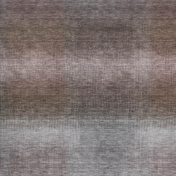 HomeRoots 5' X 8' Stylish Brown Copper & Gray Striped Washable Area Rug with UV Protection for Any Room 699594
